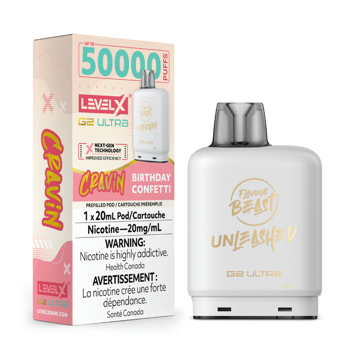 Level X - Unleashed G2 Ultra 50K Puffs Disposable Pods