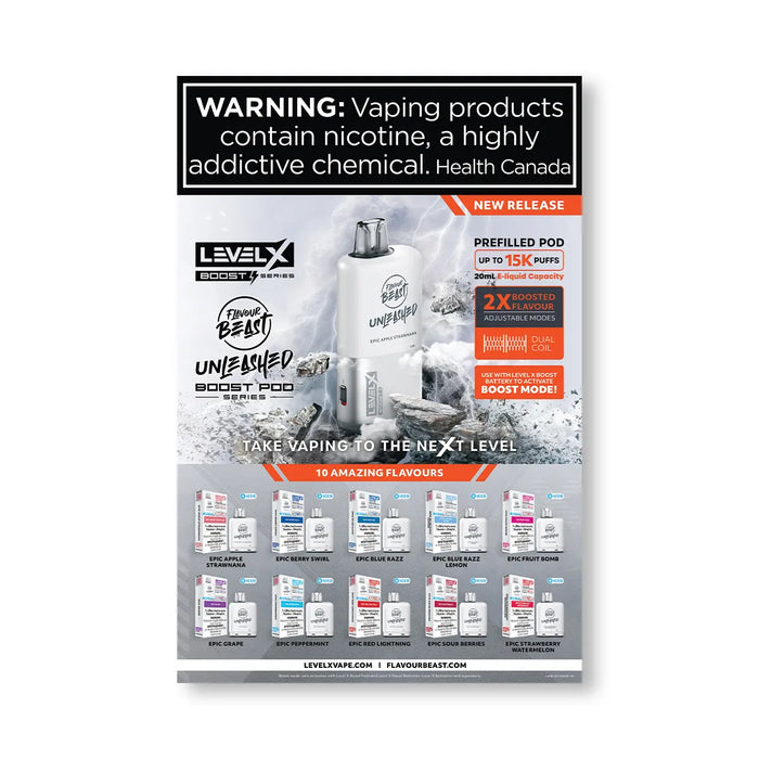 Level X Flavour Beast Boost Unleashed 25K Pods