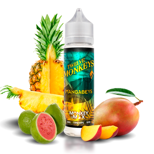 12 monkeys mangabeys vape juice at vape station vape shop Toronto Scarborough Mango Pineapple Guava