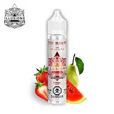 Illusions Red Magic 60mL vape juice at vape station vape shop Toronto Strawberry Pear Watermelon