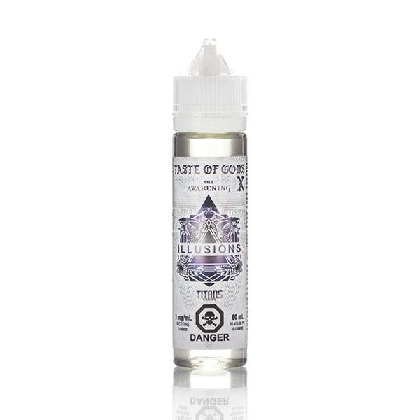 Illusions Taste of Gods X 60mL vape juice at vape station vape shop Toronto Scarborough Pineapple Blackcurrent