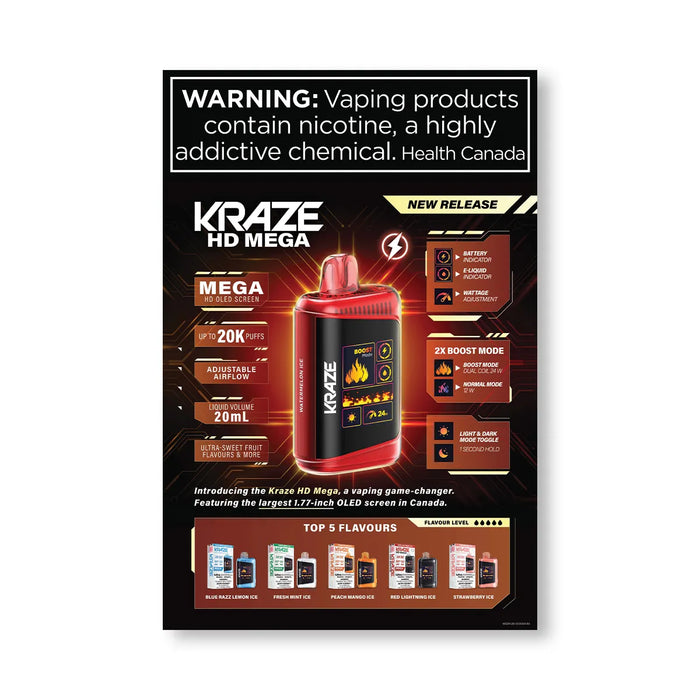 Kraze HD Mega 20K Puffs Disposable