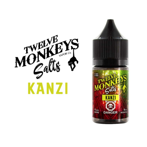 12 monkeys kanzi vape juice salt at vape station vape shop Toronto Scarborough Strawberry Watermelon Kiwi